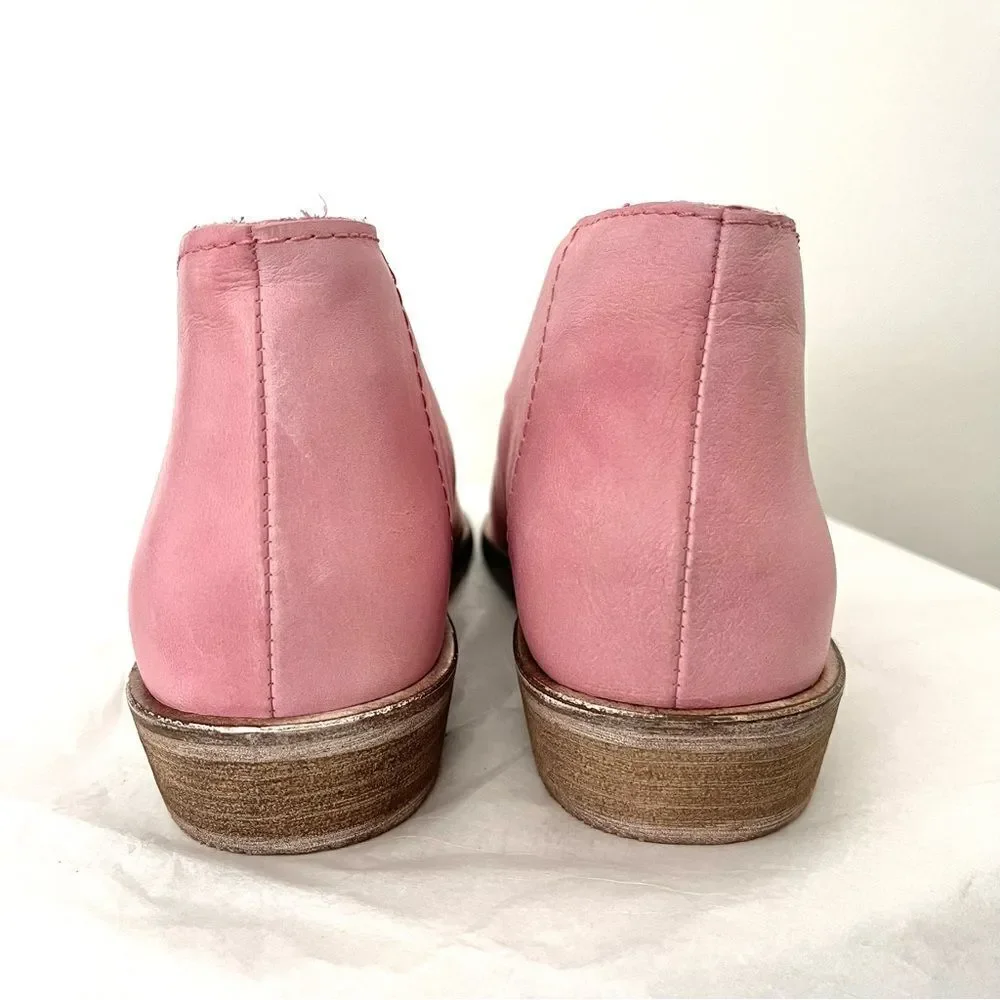 Free People Mount Blanc Pink Leather Sandal in Sz 8.5 (39) New in Box - Picture 9 of 13